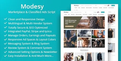 More information about "Modesy - Marketplace and Classified Ads System"