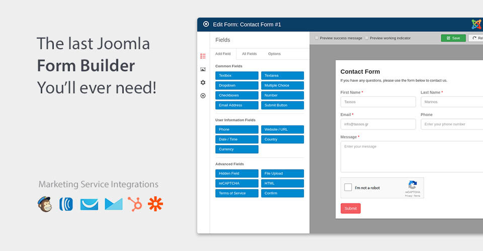 Convert Forms - The Most User-Friendly Joomla Form Builder in the Market