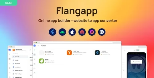 More information about "Flangapp - SAAS Online app builder from website."