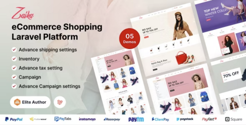 More information about "Zaika eCommerce CMS - Laravel eCommerce Shopping Platform"