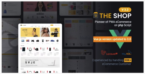 More information about "The Shop - PWA eCommerce CMS Nulled"
