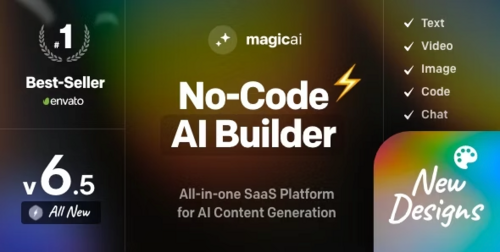 More information about "MagicAI - OpenAI Content, Text, Image, Chat, Code Generator as SaaS"