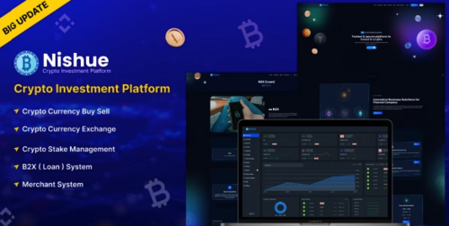 More information about "Nishue - CryptoCurrency Buy Sell Exchange and Lending with MLM System | Crypto Investment Platform v5.0"