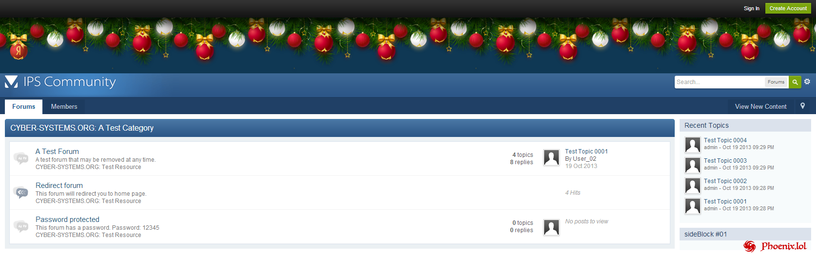 NewYear garland for Invision Community