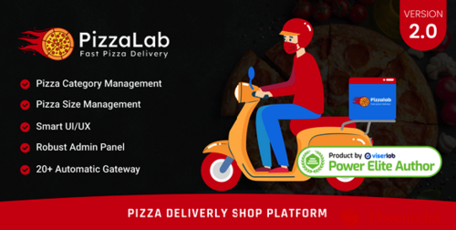 More information about "PizzaLab - Pizza Delivery Shop Platform"