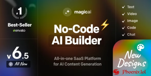 More information about "MagicAI - OpenAI Content, Text, Image, Chat, Code Generator as SaaS"