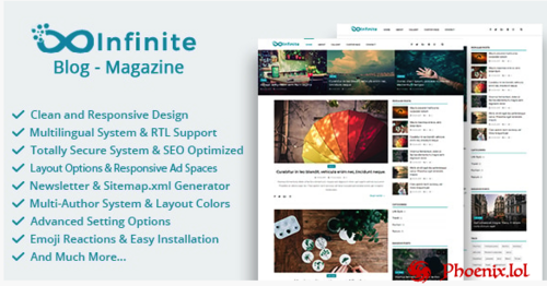 More information about "Infinite - Blog & Magazine Script"