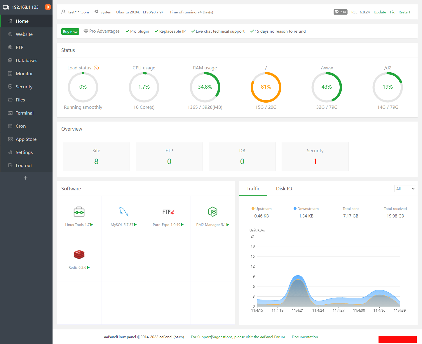 aaPanel Pro Lifetime v7.0.18 nulled