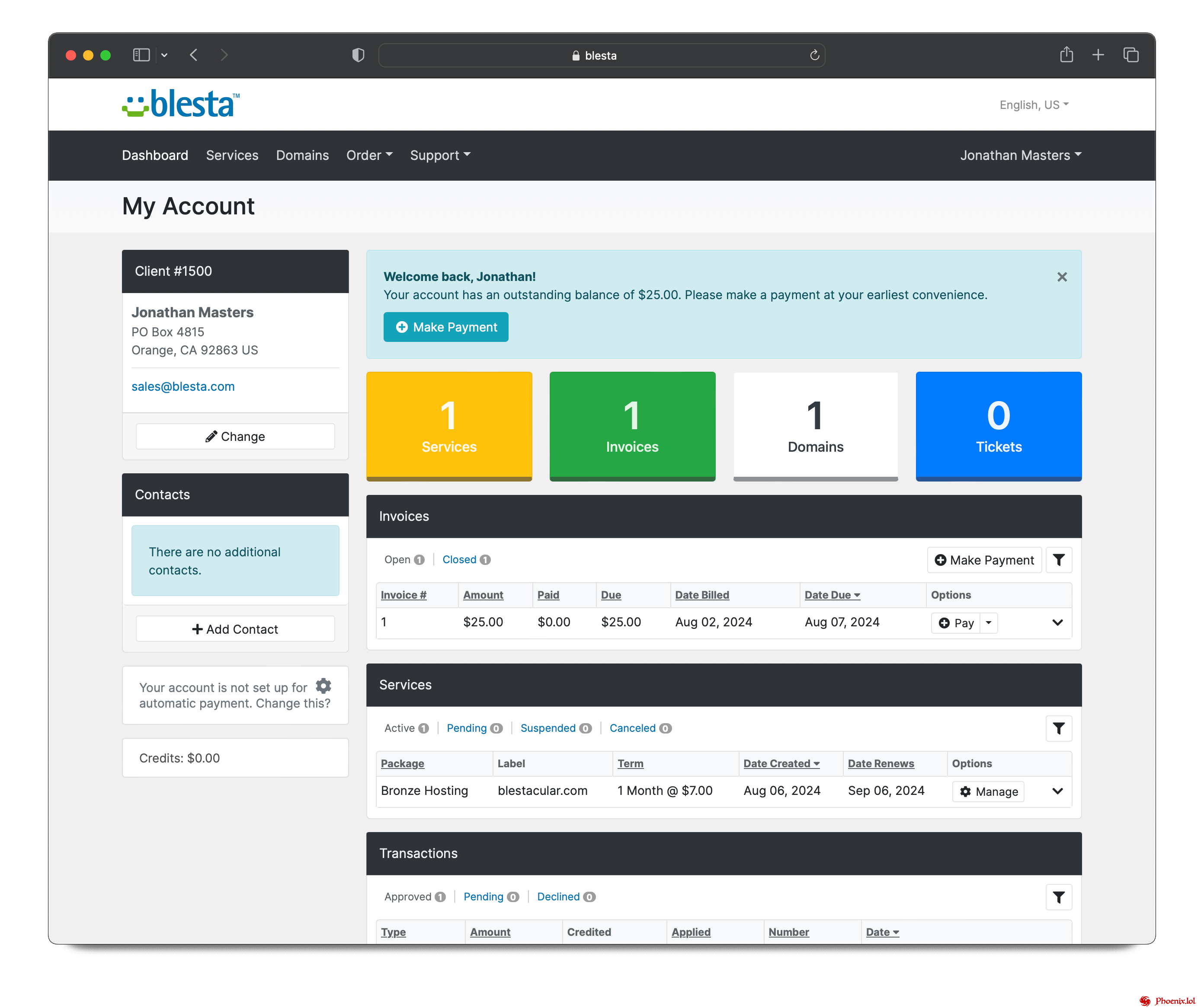 Blesta webhosting billing software v5.9.3 Nulled