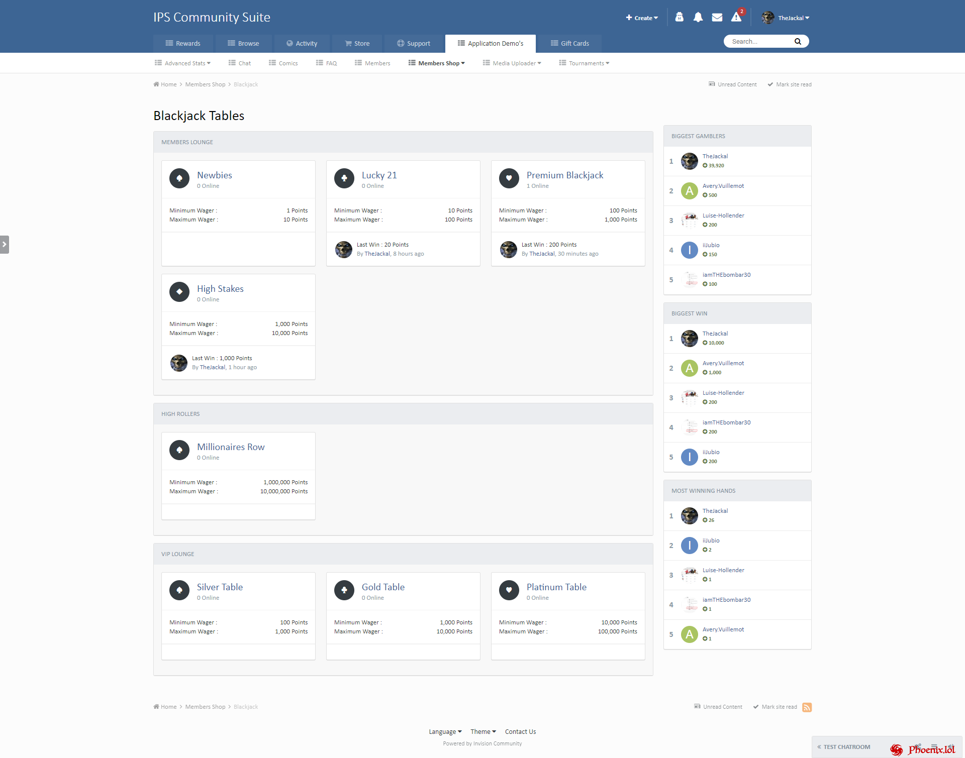 Blackjack - Members Shop Add-On