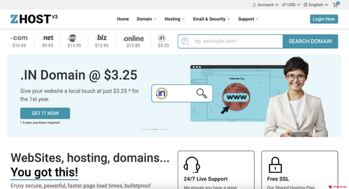 More information about "Zhost v3 WHMCS Theme"